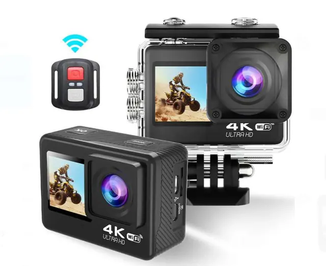 CÁMARA 4K WIFI DE 20 MP CON LECTOR SD (PANTALLA NO TÁCTIL DE 32 G)