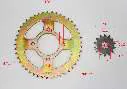 SPROCKET (DEL+TRA) APACHE-160 428H-45T/14T
