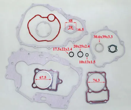 KIT DE EMPAQUES XM 250 RACING250/PANDILLERAS/ZF200GY…