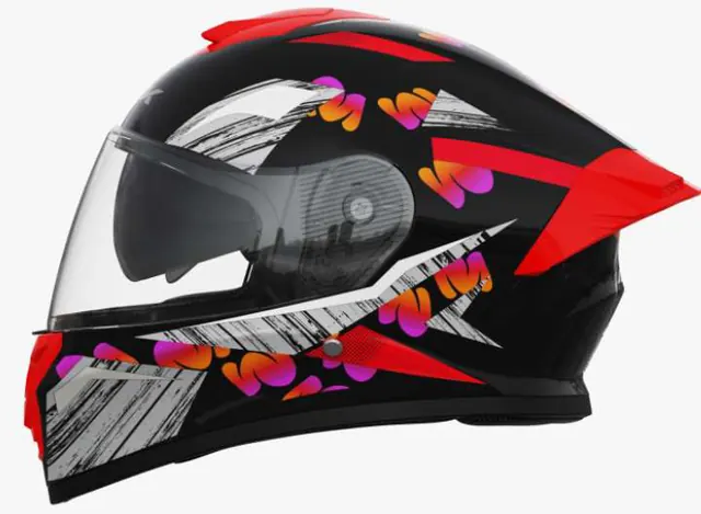 CASCO HESED BLANCO CON ROJO TALLA M/L/XL