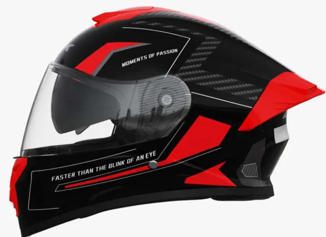 CASCO HESED NEGRO CON ROJO TALLA M/L/XL