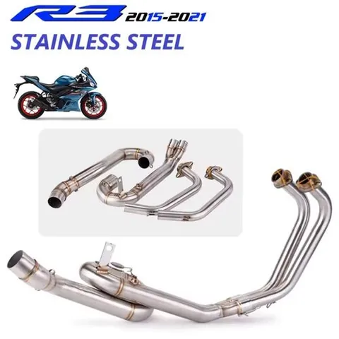 Tuberia yamaha R3 y Mt 03 cromo caracol